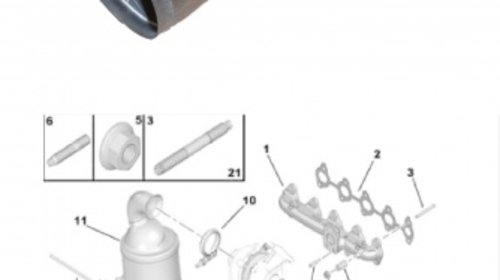 Filtru de particule (catalizator) Citroen , P