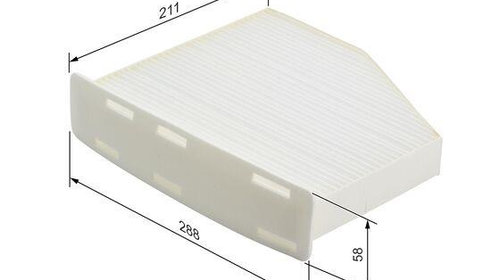 Filtru habitaclu BOSCH Audi A3 8P 1.2TSI 2010