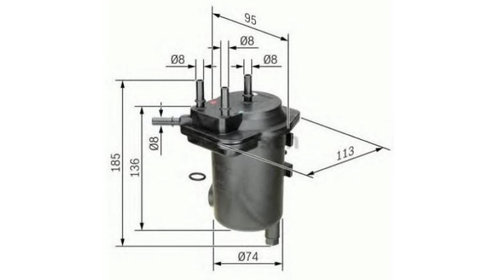 Filtru motorina Renault SYMBOL I (LB0/1/2_) 1