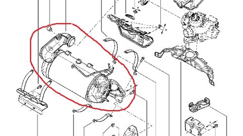 Filtru particule ( FAP / DPF ) Renault Scenic 3 , 1.5 dci