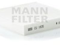 Filtru polen habitaclu HONDA JAZZ II (GD) - OEM - MANN-FILTER: CU1835|CU 1835 - Cod intern: W02225582 - LIVRARE DIN STOC in 24 ore!!!