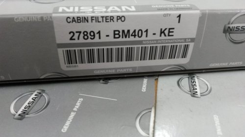 Filtru Polen Nissan Almera Primera , Original 27891BM401KE