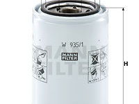 Filtru, sistem hidraulic primar (W9351 MANN-FILTER)