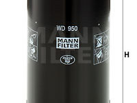 Filtru, sistem hidraulic primar (WD950 MANN-FILTER)