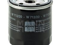 Filtru ulei AUDI 200 Avant (44, 44Q) (1983 - 1991) MANN-FILTER W 712/20