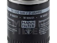 Filtru ulei AUDI A4 (8D2, B5) - OEM - MANN-FILTER: W930/21|W 930/21 - Cod intern: W02180428 - LIVRARE DIN STOC in 24 ore!!!