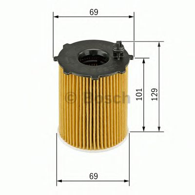 Filtru ulei AUDI A4 Cabriolet (8H7, B6, 8HE, B7) (2002 - 2009) BOSCH F 026 407 011