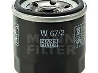 Filtru ulei CHEVROLET MATIZ (M200, M250) (2005 - 2020) MANN-FILTER W 67/2