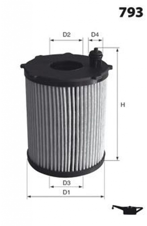 Filtru ulei CITROEN C5 III Break TD LUCAS FILTERS 
