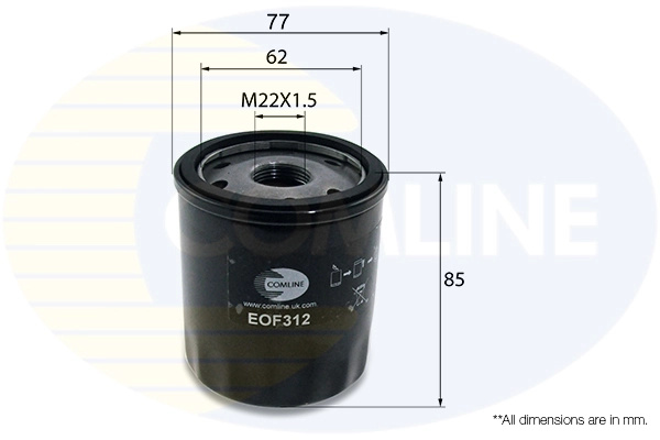Filtru ulei Comline OPEL CORSA E (X15) 2014-2019 - EOF312