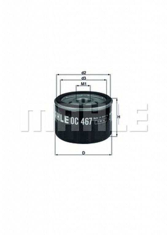 Filtru ulei DACIA LOGAN EXPRESS FS MAHLE ORIGINAL OC467