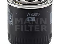 Filtru ulei DODGE CARAVAN - OEM - MANN-FILTER: W920/6|W 920/6 - Cod intern: W02283929 - LIVRARE DIN STOC in 24 ore!!!