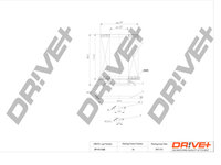 Filtru ulei (DP1110110242 DRIVE) INFINITI,MERCEDES-BENZ