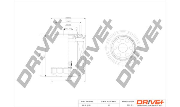 Filtru ulei Dr!ve+ DP1110.11.0313