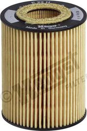 Filtru ulei element filtrant CHEVROLET CRUZE TRAX OPEL ASTRA H ASTRA H CLASSIC ASTRA H GTC ASTRA J ASTRA J GTC CO OPEL CORSA C (X01), Hatchback, 09.2000 - 12.2009 Hengst Filter E22H D190
