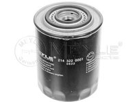 Filtru ulei FIAT Ducato II Van (230L) (An fabricatie 03.1994 - 04.2002, 84 - 128 CP, Diesel) - OEM - MEYLE ORIGINAL GERMANY: 2143220001|214 322 0001 - LIVRARE DIN STOC in 24 ore!!!