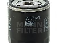 Filtru ulei FIAT PUNTO (176) - OEM - MANN-FILTER: W714/3|W 714/3 - Cod intern: W02356157 - LIVRARE DIN STOC in 24 ore!!!