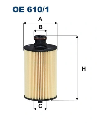 Filtru ulei Filtron SSANGYONG REXTON (Y400, Y450) 2017-2025 - OE 610/1