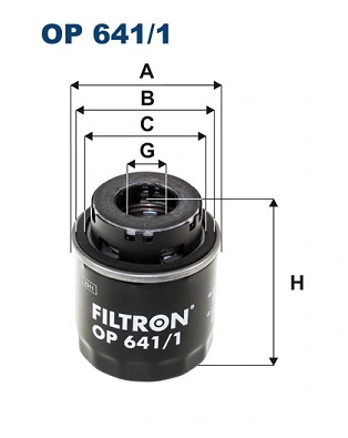 Filtru ulei Filtron VW PASSAT B6 Variant (3C5) 2007-2010 - OP 641/1