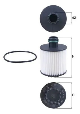 Filtru ulei KNECHT VAUXHALL CORSA Mk IV (E) (X15) 2014-2019 - OX 1171D
