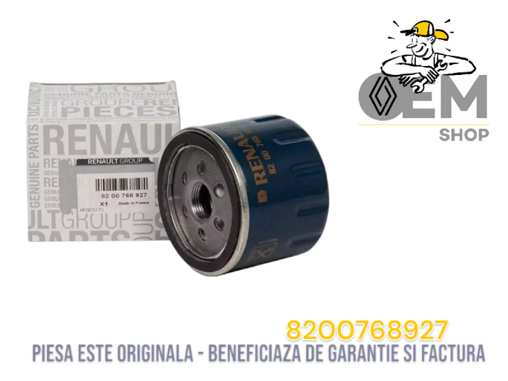 Filtru ulei log 1.5 85cp 8200768927 Renault produs