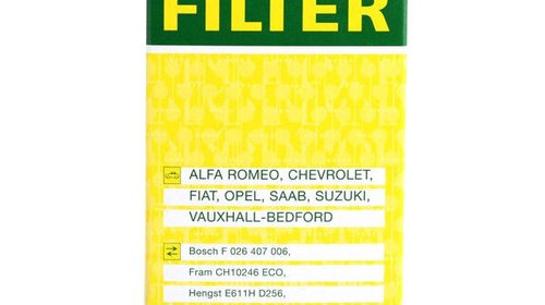 Filtru Ulei Mann Filter Alfa Romeo 159 2005-2012 HU612/2X