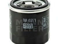 Filtru ulei MAZDA 3 limuzina (BK) - OEM - MANN-FILTER: W67/1|W 67/1 - Cod intern: W02123554 - LIVRARE DIN STOC in 24 ore!!!