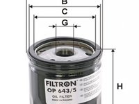 Filtru ulei MERCEDES-BENZ CITAN Combi 415 FILTRON OP6435