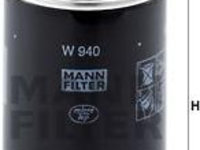 Filtru ulei MITSUBISHI CANTER platou / sasiu FB FE FG MANN-FILTER W 940/69