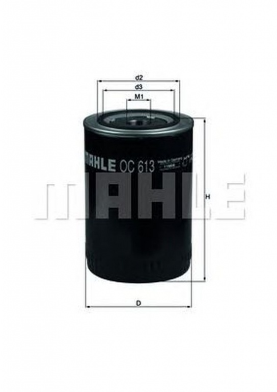 Filtru ulei MITSUBISHI CANTER platou sasiu FB FE FG MAHLE ORIGINAL OC613