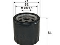 Filtru ulei NISSAN PRIMASTAR caroserie (X83) (2002 - 2020) VALEO 586003