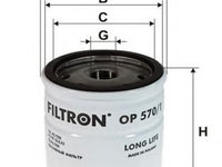 Filtru ulei OPEL ASTRA G Combi (F35) (1998 - 2009) FILTRON OP570/1 piesa NOUA