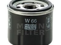 Filtru ulei RENAULT CLIO III (BR0/1, CR0/1) - OEM - MANN-FILTER: W66|W 66 - Cod intern: W02356145 - LIVRARE DIN STOC in 24 ore!!!