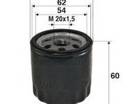 Filtru ulei RENAULT MODUS / GRAND MODUS (F/JP0_) (2004 - 2020) VALEO 586011