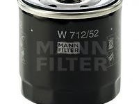 Filtru ulei SEAT ALTEA XL (5P5, 5P8) (2006 - 2020) MANN-FILTER W 712/52