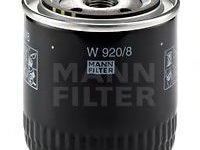 Filtru ulei SEAT AROSA (6H) - OEM - MANN-FILTER: W920/8|W 920/8 - Cod intern: W02356192 - LIVRARE DIN STOC in 24 ore!!!