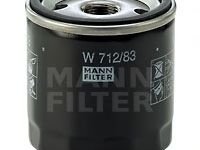 Filtru ulei TOYOTA CAMRY Liftback (_V1_) - OEM - MANN-FILTER: W712/83|W 712/83 - Cod intern: W02063274 - LIVRARE DIN STOC in 24 ore!!!