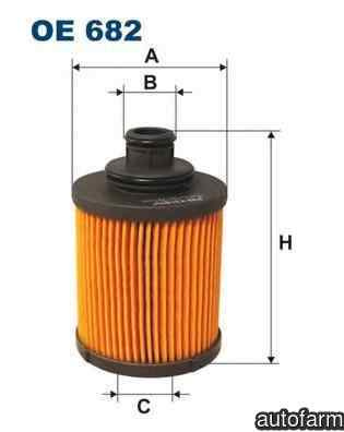 Filtru ulei VAUXHALL CORSA Mk II (C) (W5L, F08) FILTRON OE682
