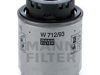 Filtru ulei VOLKSWAGEN TIGUAN (5N_) - OEM - MANN-FILTER: W712/93|W 712/93 - Cod intern: W02063276 - LIVRARE DIN STOC in 24 ore!!!