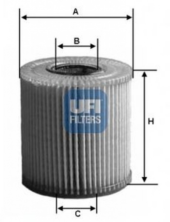 Filtru ulei VW CRAFTER 30-50 platou sasiu 2F UFI 25.011.00