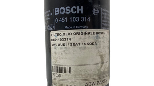 Filtru ulei VW GOLF VI (5K1) [ 2008 - 2013 ] BOSCH 0451103314