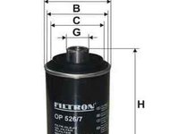 Filtru ulei VW PASSAT CC 357 FILTRON OP526/7