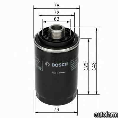 Filtru ulei VW PASSAT Variant 3C5 BOSCH F 026 407 080