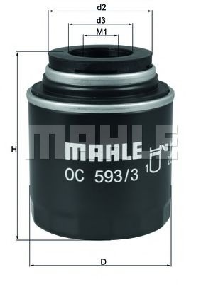 Filtru ulei VW TOURAN (1T1, 1T2) (2003 - 2010) MAH
