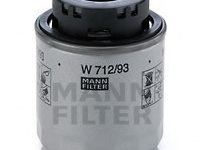 FILTRU ULEI W 712 93 MANN-FILTER pentru Skoda Octavia 2008 2009 2010 2011 2012 2013