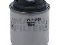 Filtru ulei W 712 94 MANN-FILTER pentru Skoda Octavia 2008 2009 2010 2011 2012 2013