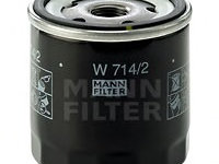 Filtru ulei W 714 2 MANN-FILTER pentru Alfa romeo 33 Alfa romeo 164 Alfa romeo 168 Fiat Panda Fiat Ritmo Fiat Strada Fiat Uno Fiat Cinquecento Fiat Fiorino Seat Ibiza Seat Fura Seat Marbella Seat 133 Alfa romeo 145 Alfa romeo 146 Fiat Croma Seat Terr