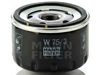 Filtru ulei W 75 3 MANN-FILTER pentru Renault Megane Renault 4 Renault 5 Renault Le Renault Super Renault 9 Renault Alliance Renault 11 Renault Encore Renault 18 Renault 19 Renault Fuego Renault Express Renault Extra Renault Rapid Renault Trafic Rena