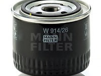 Filtru ulei W 914 26 MANN-FILTER pentru Rover Montego Rover 600 Rover 200 Honda Accord Rover 400 Rover 800 Honda Civic Land rover Freelander Rover 25 Rover 45 Rover Maestro Rover Streetwise