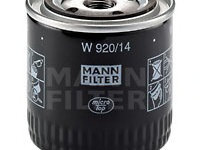 Filtru ulei W 920 14 MANN-FILTER pentru Nissan Cherry Nissan Pulsar Nissan Sentra Nissan Sunny Nissan Tsuru Nissan Hikari Nissan Sabre Nissan Tsubame Nissan Bluebird Nissan Laurel Nissan Primera Nissan 280 Nissan 200 Nissan Gazelle Nissan Silvia Niss